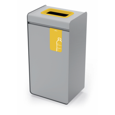 DUARBLE Werstoffsammler DURASORT® 55, mit Deckel 55 Liter, Farbe: gelb, für Plastik - Bild-Darstellung des Produktes 1