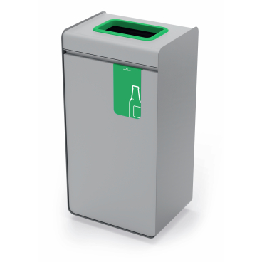 DUARBLE Werstoffsammler DURASORT® 55, mit Deckel 55 Liter, Farbe: grün, für Glas - Bild-Darstellung des Produktes 1