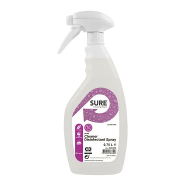 SURE Cleaner Disinfectant Spray Flächendesinfektionsreiniger 1 Karton = 6 Flaschen à 750 ml - Bild-Darstellung des Produktes 1
