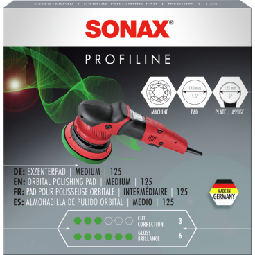 SONAX ExzenterPad medium, 125 mm 1 Stück - Bild-Darstellung des Produktes 1