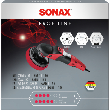 SONAX SchaumPad hart Polierschwamm, 150 mm 1 Stück - Bild-Darstellung des Produktes 1