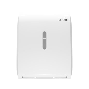 CWS Clear+ Handtuchrollenspender weiß, abschließbar Farbe: weiß - Bild-Darstellung des Produktes 1