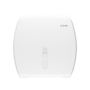CWS Clear plus Jumbo Toilettenpapierspender weiß, abschließbar Farbe: weiß - Bild-Darstellung des Produktes 1