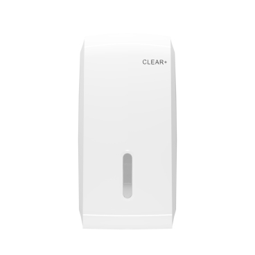 CWS Clear plus Einzelblatt-Toilettenpapierspender, weiß Farbe: weiß - Bild-Darstellung des Produktes 1