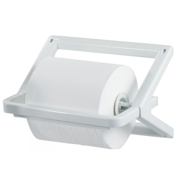 CWS Clear plus Industrierollenhalter, Wand & Tischmontage Farbe: weiß - Bild-Darstellung des Produktes 1