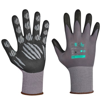 Hi5 X Flexitec Montagehandschuhe, grau/schwarz 1 Karton = 120 Paar, Größe 8 - Bild-Darstellung des Produktes 1