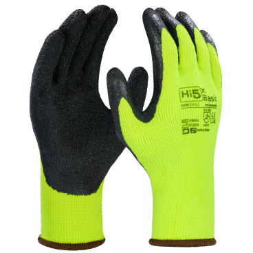 Hi5 X Basic Winterhandschuhe, gelb/schwarz 1 Karton = 120 Paar, Größe 9 - Bild-Darstellung des Produktes 1