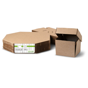 Greenbox Burger Box, braun, faltbar, 13 x 13 x 10 cm 1 Karton = 100 Stück - Bild-Darstellung des Produktes 1