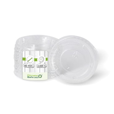 Greenbox Becherdeckel, PET, transparent, Ø 6,2 cm 1 Packung = 125 Stück - Bild-Darstellung des Produktes 1