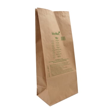 BIOMAT® Papierbeutel aus Kraftpapier, braun, 15 Liter 1 Bündel = 26 Stück - Bild-Darstellung des Produktes 1