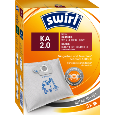 Swirl® Staubsaugerbeutel KA 2.0 1 Packung = 3 Beutel - Bild-Darstellung des Produktes 1