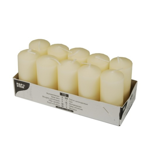 Papstar Stumpenkerzen creme