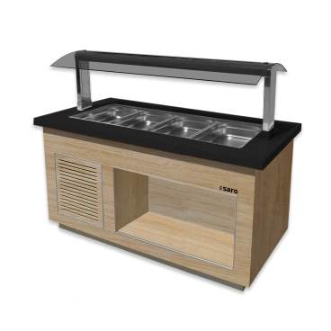 SARO Salatbar für 4x 1/1 GN, PREMIUM LINE SB-K170 OAK 1 Stück - Bild-Darstellung des Produktes 1