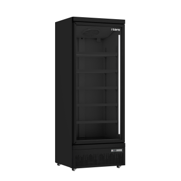 SARO Kühlschrank, Glastür, Modell GTK 600 PRO - schwarz 1 Stück - Bild-Darstellung des Produktes 1