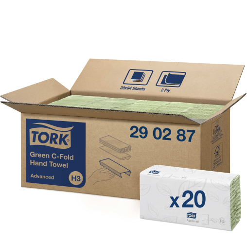 Tork Papierhandtücher H3 Advanced, 25 x 41 cm, 2-lagig