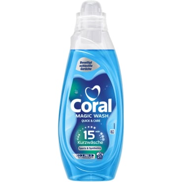Coral Magic Wash Sports & Synthetics Flüssigwaschmittel 840 ml - Flasche für 21 Waschladungen - Bild-Darstellung des Produktes 1