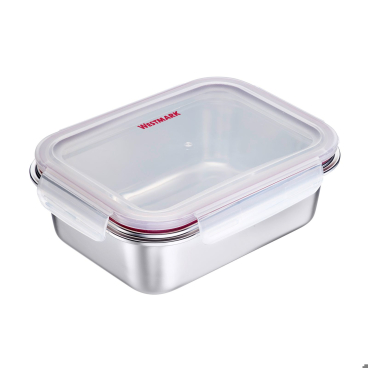 WESTMARK Lunchbox Frischhaltedose aus Edelstahl, auslaufsicher 1,3 Liter - Bild-Darstellung des Produktes 1