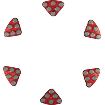 Twister DCS Hybridsegmente, rot 1 Karton = 6 Stück, für mittelstarke Verfleckungen und Schmutz - Bild-Darstellung des Produktes 1