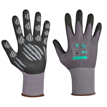 Hi5 X Flexitec Montagehandschuhe, grau/schwarz 1 Packung = 12 Paar, Größe 10 - Bild-Darstellung des Produktes 1