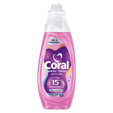Coral Magic Wash Color Protection Flüssigwaschmittel 840 ml - Flasche, 21 Waschladungen - Bild-Darstellung des Produktes 1