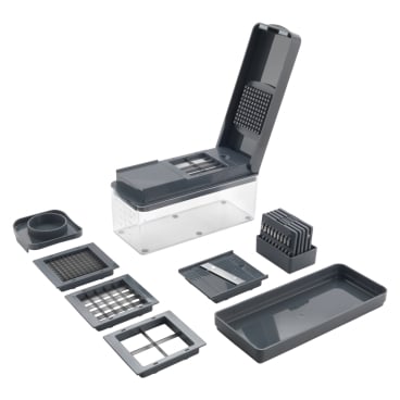 Metaltex Slice-Cube Obst-/Gemüseschneider mit 10 austauschbaren Klingeneinsätzen - Bild-Darstellung des Produktes 1