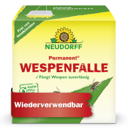 W. Neudorff GmbH KG Neudorff Permanent WespenFalle, insektizidfrei, nachfüllbar, Insektizidfreie Wespenfalle mit süßem Lockstoff, 1 Stück 664