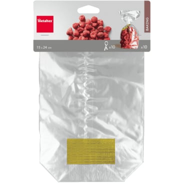 Metaltex Gebäckbeutel, transparent 1 Packung = 10 Stück, 15 x 24 cm - Bild-Darstellung des Produktes 1