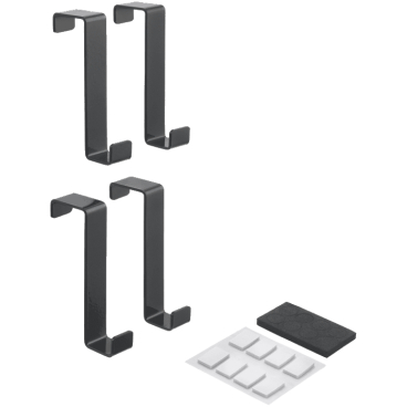 Metaltex Türhaken Set, Stahl Farbe: schwarz - Bild-Darstellung des Produktes 1