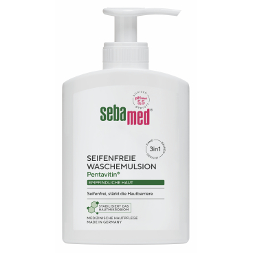 sebamed® Wasch-Emulsion mit Dosierhilfe 200 ml - Dispenserflasche - Bild-Darstellung des Produktes 1