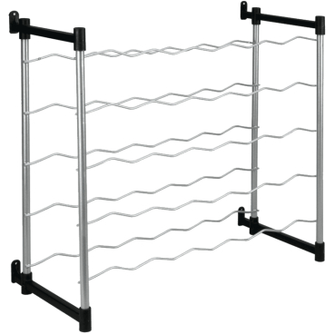 Metaltex Flaschenregal, plastifiziert Maße: 58 x 26 x 53 cm, 30 Flaschen, Barolo - Bild-Darstellung des Produktes 1