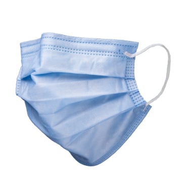 MED-COMFORT FOG STOP Einmalmundschutz, Typ IIR, 4-lagig 1 Packung = 50 Stück, Farbe: blau - Bild-Darstellung des Produktes 1