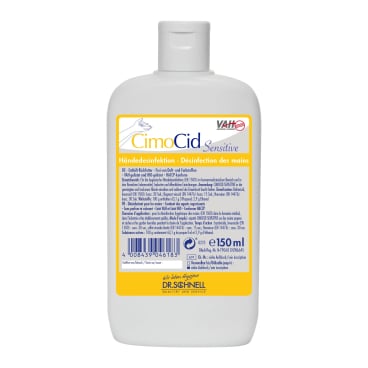 Dr. Schnell CIMOCID SENSITIVE Händedesinfektion, gebrauchsfertig 150 ml - Flasche - Bild-Darstellung des Produktes 1