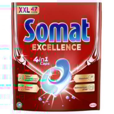 Somat Excellence Spülmaschinentabs 4in1 1 Packung = 47 Stück - Bild-Darstellung des Produktes 1