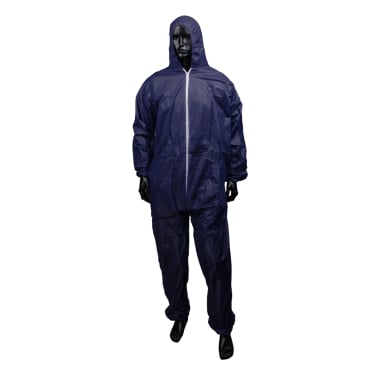 MED-COMFORT Einwegoverall mit Kapuze, PP, blau 1 Stück, Größe XL - Bild-Darstellung des Produktes 1