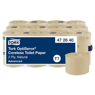 Tork OptiServe® Toilettenpapier, T7 kompatibel, 2-lagig, natur 1 Paket = 24 Rollen à 820 Blatt - Bild-Darstellung des Produktes 1