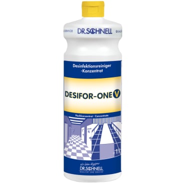 Dr. Schnell DESIFOR-ONE V Desinfektionsreiniger, Hochkonzentrat 1 Liter - Flasche - Bild-Darstellung des Produktes 1