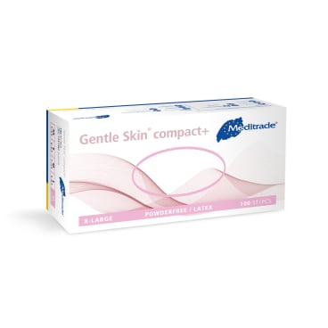 Meditrade Gentle Skin® compact Latex Untersuchungshandschuh 1 Packung = 100 Stück, Größe XL - Bild-Darstellung des Produktes 1