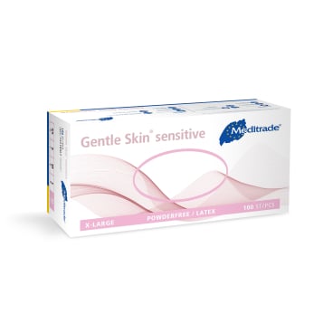 Meditrade Gentle Skin® sensitive Latex Untersuchungshandschuh 1 Packung = 100 Stück, Größe XL - Bild-Darstellung des Produktes 1