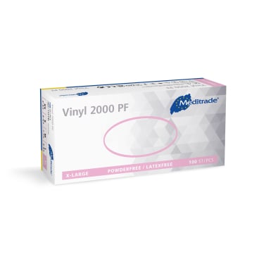 Meditrade® Vinyl 2000 PF Untersuchungshandschuh 1 Packung = 100 Stück, Größe XL - Bild-Darstellung des Produktes 1