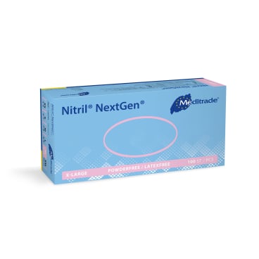 Meditrade Nitril® NextGen® Untersuchungshandschuh 1 Karton = 10 x 100 = 1000 Stück, Größe XL - Bild-Darstellung des Produktes 1