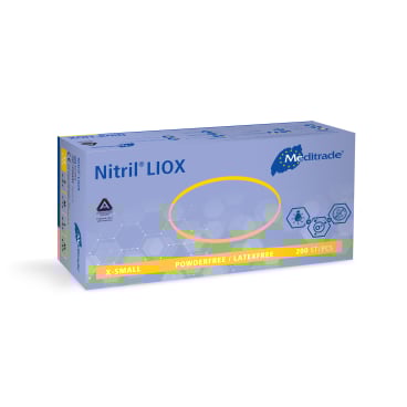 Meditrade Nitril LIOX® Untersuchungshandschuhe 1 Packung = 200 Stück, Größe XS - Bild-Darstellung des Produktes 1