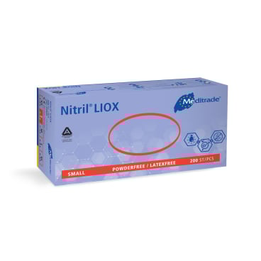 Meditrade Nitril LIOX® Untersuchungshandschuhe 1 Packung = 200 Stück, Größe S - Bild-Darstellung des Produktes 1