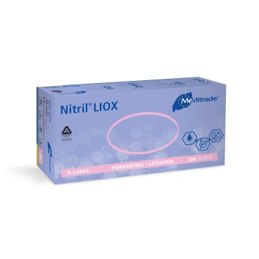Meditrade Nitril LIOX® Untersuchungshandschuhe 1 Packung = 180 Stück, Größe XL - Bild-Darstellung des Produktes 1