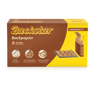 Backstar Profi-Bogen Backpapier, 53 x 32,5 cm 1 Packung = 100 Bogen, Gastronorm 1/1 - Bild-Darstellung des Produktes 1