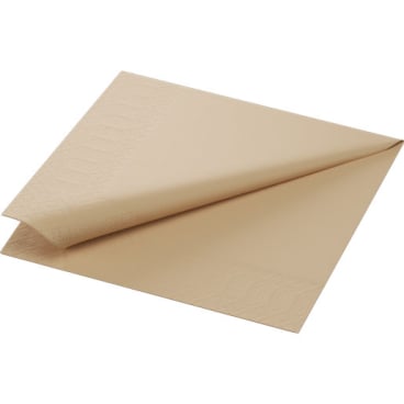 DUNI Servietten Tissue, 3-lagig, 33 x 33 cm 1 Karton = 4 x 250 Stück, natural brown - Bild-Darstellung des Produktes 1