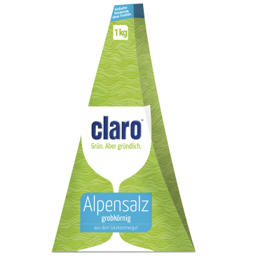 claro Alpensalz in der Pyramide für Spülmaschinen 1 Packung = 1 kg - Bild-Darstellung des Produktes 1