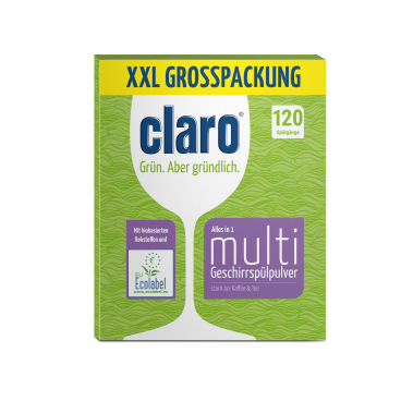 claro Multi Geschirrspülpulver, 120 WL 1 Packung = 2,4 kg - Bild-Darstellung des Produktes 1
