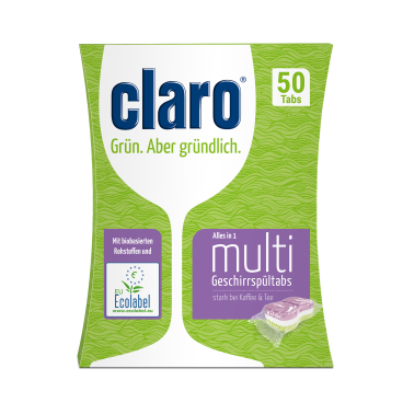 claro Multi Tabs Spülmaschinentabs 1 Packung = 50 Stück á 20 g - Bild-Darstellung des Produktes 1