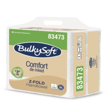 BulkySoft® Comfort Falthandtuchpapier Z-Fals, 2-lagig 1 Packung = 15 x 200 = 3.000 Tücher - Bild-Darstellung des Produktes 1