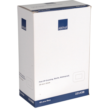 ABENA® Post-OP-Verband, wasserfest, steril 1 Packung = 40 Stück, 10 x 15 cm - Bild-Darstellung des Produktes 1